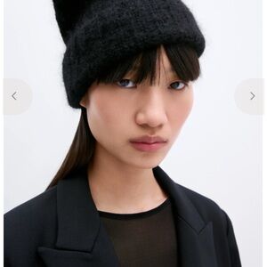 Chic Black Knit Hat for Women